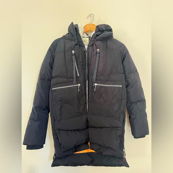 Orolay Thicken Down Puffer Hooded Jacket Black Winter Snow Coat - Picture 2 of 13